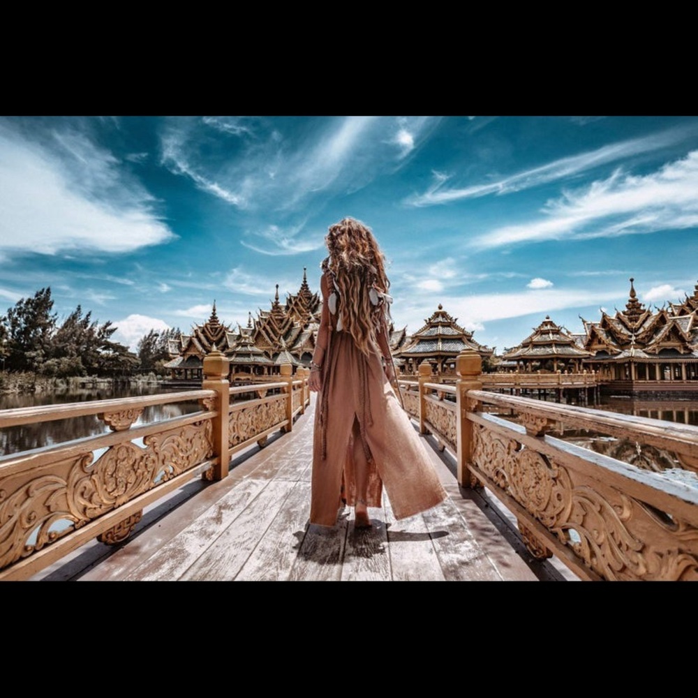 AYAsacredwear Organic Boho Goddess Dress